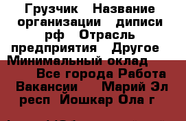 Грузчик › Название организации ­ диписи.рф › Отрасль предприятия ­ Другое › Минимальный оклад ­ 13 500 - Все города Работа » Вакансии   . Марий Эл респ.,Йошкар-Ола г.